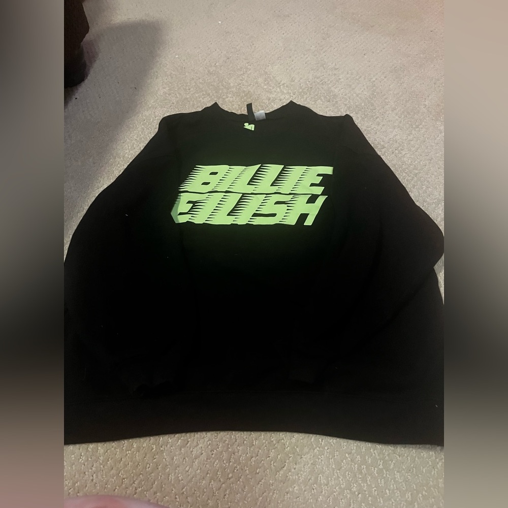Billie Ellish pullover no hood